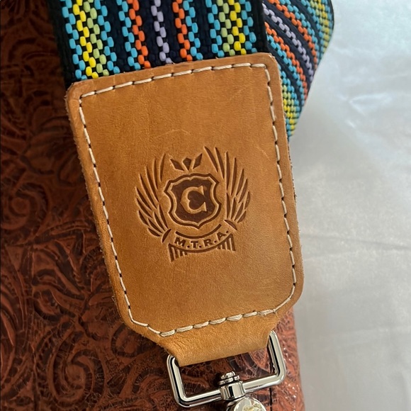 Consuela Brown Embossed Women's Bag - Picture 5 of 5